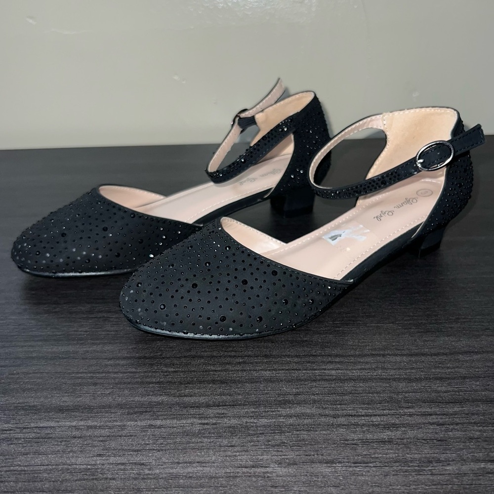 Glam Girl Girls Black Fancy Heels, Size 3 - Picture 6 of 9